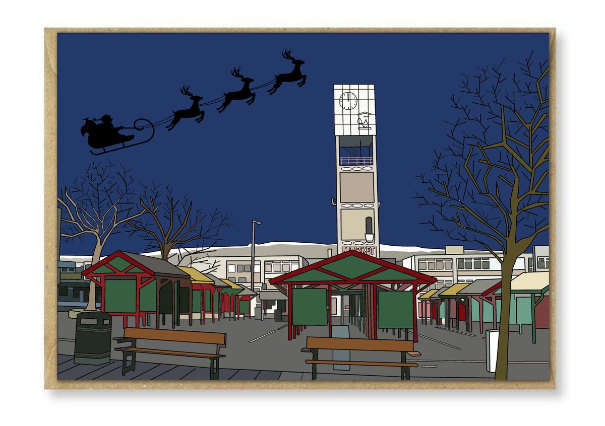 Shipley Market Square Christmas Card